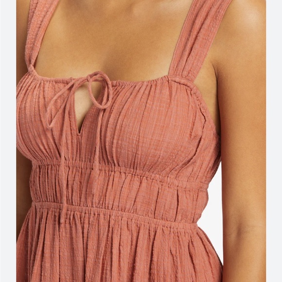 ROXY- Paradise Winds Midi Dress-Cedarwood Size-L NWT - Picture 3 of 6